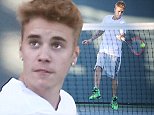 Justin Bieber was spotted blowing off steam playing some tennis in Los Angeles. Has the popstar decided to hang up the microphone and pick up a tennis raquet? September 22, 2014 X17online.com \nNO WEB SITE USAGE UNTIL ADVISED\nNO MAGAZINE USAGE\nAny queries call X17 UK Office /0034 966 713 949/926 \nAlasdair 0034 630576519 \nGary 0034 686421720\nLynne 0034 611100011