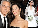 Fit for a princess! George Clooney's fiancée Amal Alamuddin 'will use same wedding gown designer Kate Middleton chose'