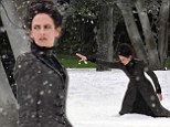 Eva Green films dramatic scenes in the snow for gothic drama Penny Dreadful... as Dublin set is transformed into a winter wonderland