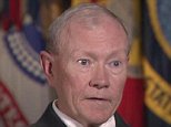 Joint Chiefs Chairman Gen. Martin Dempsey said he is 'fearful' that the Syrian city of Kobani will fall to the ISIS terror army