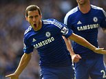 Chelsea FC via Press Association Images
MINIMUM FEE 40GBP PER IMAGE - CONTACT PRESS ASSOCIATION IMAGES FOR FURTHER INFORMATION.
Chelsea's Eden Hazard celebrates scoring his sides first goal of the game from a penalty.