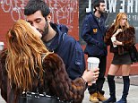Picture Shows: Scout Willis  October 23, 2014\n \n Actress, activist and daughter of Hollywood heavyweights Bruce Willis and Demi Moore, Scout Willis, isn't afraid of a little PDA (or coffee breath) as she locks lips with her boyfriend after grabbing Starbucks in New York City, New York. \n \n Scout has proven to be pretty fearless in public; having recently gone topless in the Big Apple earlier this year to protest against Instagram's anti-nudity policy. \n \n Non Exclusive\n UK RIGHTS ONLY\n \n Pictures by : FameFlynet UK © 2014\n Tel : +44 (0)20 3551 5049\n Email : info@fameflynet.uk.com