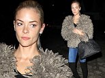 Picture Shows: Jaime King  October 31, 2014\n \n 'Hart of Dixie' star Jaime King is spotted leaving Shamrock Tattoo studio in West Hollywood, California. \n \n The thirty-five year-old actress kept herself covered up with a feathered coat, hiding any tattoo she may have gotten.\n \n Non Exclusive\n UK RIGHTS ONLY\n \n Pictures by : FameFlynet UK © 2014\n Tel : +44 (0)20 3551 5049\n Email : info@fameflynet.uk.com