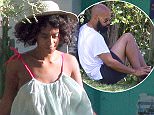 *EXCLUSIVE* Trancoso, Brazil - Newlyweds Solange Knowles and Alan Ferguson spend some relaxing time in the beautiful and super-trendy getaway, Trancoso, in the state of Bahia. The region was the landing point of the Portuguese explorer, Pedro Alvares Cabral onto Brazil, on April 22, 1500. The new couple can be seen here on these exclusive images, soaking up the Sun and visiting a few retail stores. Solange looked vary relaxed wearing a floppy hat, light see-through top with her bikini top underneath and cropped trousers, her husband also kept it simple with a plain white tee and dark shorts.
AKM-GSI          November 27, 2014
To License These Photos, Please Contact :
Steve Ginsburg
 (310) 505-8447
 (323) 423-9397
 steve@akmgsi.com
 sales@akmgsi.com
 
 or
 
 Maria Buda
 (917) 242-1505
 mbuda@akmgsi.com
 ginsburgspalyinc@gmail.com
