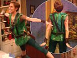 5 December 2014 - Los Angeles - USA  **** STRICTLY NOT AVAILABLE FOR USA ***  Allison Williams almost crashes into a wall as she stars in the boy who never grew up in NBC's Peter Pan Live. The 26-year-old actress had a bit of trouble with her take off for the live adaptation of the famous children's novel. Demonstrating her super powers to Wendy, played by Taylor Louderman, Allison got off to a rough start nearly crashing into a wall while attached to a high wire. But the actress quickly recovered from the near miss by using her hand to cushion herself against the wall and gave a great performance during the three hour show. She was joined on stage by legendary actor Christopher Walken as Captain Hook, who delighted fans with his dancing and singing. The rest of the show went smoohtly and Minnie Driver also made a surprise appearance at the end as a grown up Wendy.   XPOSURE PHOTOS DOES NOT CLAIM ANY COPYRIGHT OR LICENSE IN THE ATTACHED MATERIAL. ANY DOWNLOADING FEES CHARGED BY XPOSUR