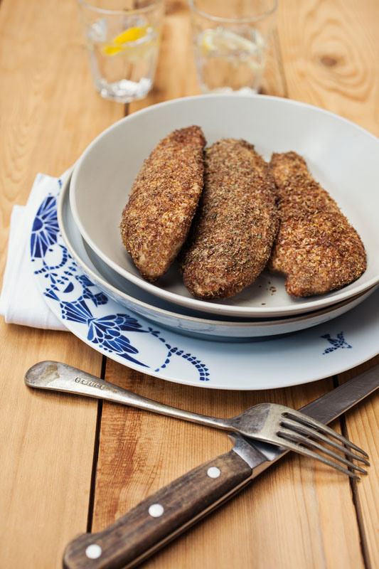 Racing Weight Cookbook: Flaxseed & Herb-Crusted Chicken