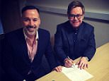 That's the legal bit done. Now on to the ceremony! 
#ShareTheLove @DavidFurnish