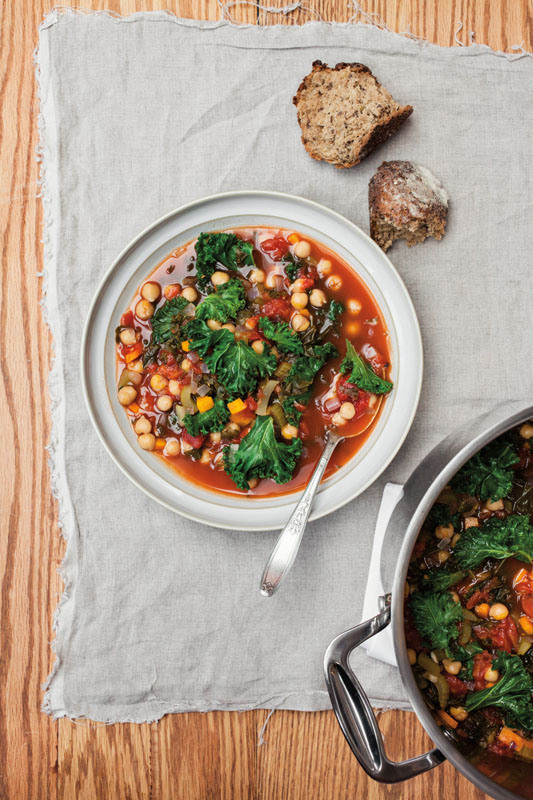 Racing Weight Cookbook: Lean, Light Recipes for Athletes Garden Minestrone with Kale