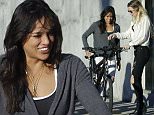 Michelle Rodriguez shows off her bike to a pretty girl in the street of Venice Beach.\n\nPictured: Michelle Rodriguez\nRef: SPL929664  160115  \nPicture by: JD / Splash News\n\nSplash News and Pictures\nLos Angeles: 310-821-2666\nNew York: 212-619-2666\nLondon: 870-934-2666\nphotodesk@splashnews.com\n
