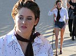 UK CLIENTS MUST CREDIT: AKM-GSI ONLY\nEXCLUSIVE: **MUST CALL FOR PRICING**  Shailene Woodley shows her range as she models for a photo shoot in Santa Barbara, CA.\n\nPictured: Shailene Woodley\nRef: SPL930893  180115   EXCLUSIVE\nPicture by: AKM-GSI / Splash News\n