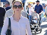 Emily Blunt and Jon Krasinski take their baby daughter, Hazel to the Farmers Market\nFeaturing: Jon Krasinski, Emily Blunt, Hazel Krasinski\nWhere: Los Angeles, California, United States\nWhen: 25 Jan 2015\nCredit: WENN.com