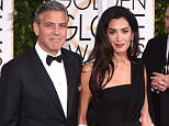 Mandatory Credit: Photo by David Fisher/REX (4366459bs).. George Clooney and Amal Clooney.. 72nd Annual Golden Globe Awards, Arrivals, Los Angeles, America - 11 Jan 2015.. ..