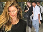UK CLIENTS MUST CREDIT: AKM-GSI ONLY\nEXCLUSIVE: Gisele Bundchen is not in the mood for pictures as she makes her way through Guarulhos Airport in Sao Paulo, Brazil.\n\nPictured: Gisele Bundchen\nRef: SPL944734  060215   EXCLUSIVE\nPicture by: AKM-GSI / Splash News\n\n