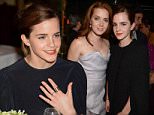 NO MAGAZINES IN THE UK OR OVERSEAS 
 Mandatory Credit: Photo by Richard Young /REX (4419089bh)
 Amy Adams and Emma Watson
 Charles Finch and Chanel Pre-BAFTA Dinner, Annabel's, London, Britain - 07 Feb 2015