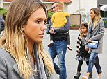 Brentwood, CA - Actress and Businesswoman Jessica Alba and her pretty family arrive for breakfast at a local eatery. Jess wore a gray coat, skinny jeans and patterned flats.\nAKM-GSI    February  8, 2015  \nTo License These Photos, Please Contact :\nSteve Ginsburg\n(310) 505-8447\n(323) 423-9397\nsteve@akmgsi.com\nsales@akmgsi.com\nor\nMaria Buda\n(917) 242-1505\nmbuda@akmgsi.com\nginsburgspalyinc@gmail.com