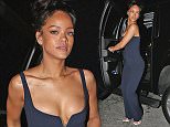 EXCLUSIVE: Rihanna left 1OAK night club in a great mood. The singer was looking stylish in a blue jumper, with a lot of hand jewellery.\n\nPictured: Rihanna\nRef: SPL945902  080215   EXCLUSIVE\nPicture by: TwisT / Splash News\n\nSplash News and Pictures\nLos Angeles: 310-821-2666\nNew York: 212-619-2666\nLondon: 870-934-2666\nphotodesk@splashnews.com\n