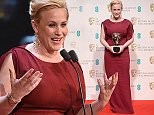 Patricia Arquette with the award for Best Supporting Actress (Boyhood) in the Press Room at the EE British Academy Film Awards 2015 held at the Royal Oprah House House in Covent Garden, London UK.