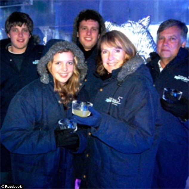 Split apart: Henri van Breda (back left) reported that he had escaped the attack with minor injuries while his father Martin, 55 (back right), mother Teresa, 54 (front right), and brother Rudi, 22 (back centre) were killed. Marli, 16 (front left), suffered severe head and throat injuries