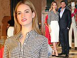 Mandatory Credit: Photo by Tom Nicholson/REX (4564774p)
 Lily James and Richard Madden
 'Cinderella' film exhibition photocall, Leicester Square Gardens, London, Britain - 20 Mar 2015