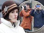 Picture Shows: Michelle Dockery  March 20, 2015\n \n The filming of the new series of Downton Abbey was held back for 45 minutes when a tour guide decided to run his regularly tour right through the middle of the set. \n \n A local tour guide of Lacock took 50 overseas students onto the set and onto the high street forcing cast and crew to stop filming while he gave his tour.\n \n Students were then seem using they selfie sticks to try and get pictures of they stars...\n \n Exclusive - All Round\n WORLDWIDE RIGHTS\n Pictures by : FameFlynet UK © 2015\n Tel : +44 (0)20 3551 5049\n Email : info@fameflynet.uk.com