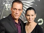 HOLLYWOOD, CA - AUGUST 15:  Actors Jean-Claude Van Damme and wife Gladys Portugues arrive at Los Angeles premiere of "The Expendables 2" at Grauman's Chinese Theatre on August 15, 2012 in Hollywood, California.  (Photo by Gregg DeGuire/WireImage)
