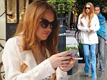 24.MARCH.2015 - UK - LONDON\n*** EXCLUSIVE ALL ROUND PICTURES ***\nLINDSAY LOHAN DINES OUT AT SCOTT'S IN MAYFAIR, LONDON FOR LUNCH WITH A MALE FRIEND.\nBYLINE MUST READ : XPOSUREPHOTOS.COM\n***UK CLIENTS - PICTURES CONTAINING CHILDREN PLEASE PIXELATE FACE PRIOR TO PUBLICATION ***\n**UK CLIENTS MUST CALL PRIOR TO TV OR ONLINE USAGE PLEASE TELEPHONE  442083442007