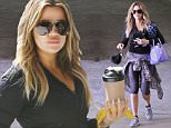 Beverly Hills, CA - Fit and happy Khloe Kardashian left her personal trainer's gym on Tuesday morning, rocking yet another stylish workout ensemble. The reality TV star donned an APL zip up jacket and running shoes paired with Nike leggings and her signature periwinkle blue Givenchy bag.\nAKM-GSI          March 24, 2015\nTo License These Photos, Please Contact :\nSteve Ginsburg\n(310) 505-8447\n(323) 423-9397\nsteve@akmgsi.com\nsales@akmgsi.com\nor\nMaria Buda\n(917) 242-1505\nmbuda@akmgsi.com\nginsburgspalyinc@gmail.com