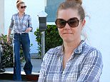 UK CLIENTS MUST CREDIT: AKM-GSI ONLY
EXCLUSIVE: Actress Amy Adams and husband Darren Le Gallo chat with friends on Rodeo Drive. The redhead wore a plaid shirt with vintage-looking bell bottom jeans.

Pictured: Amy Adams
Ref: SPL984511  250315   EXCLUSIVE
Picture by: AKM-GSI / Splash News