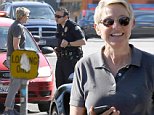 Los Angeles, CA - Ellen DeGeneres stops and talks with a cop while out in Los Angeles.  It doesn't appear that Ellen got a ticket, because it appeared the cop had someone else pulled over.\nAKM-GSI          March 27, 2015\nTo License These Photos, Please Contact :\nSteve Ginsburg\n(310) 505-8447\n(323) 423-9397\nsteve@akmgsi.com\nsales@akmgsi.com\nor\nMaria Buda\n(917) 242-1505\nmbuda@akmgsi.com\nginsburgspalyinc@gmail.com