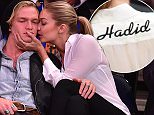 NEW YORK, NY - APRIL 01:  Cody Simpson and Gigi Hadid attend Brooklyn Nets vs New York Knicks game at Madison Square Garden on April 1, 2015 in New York City.  (Photo by James Devaney/GC Images)