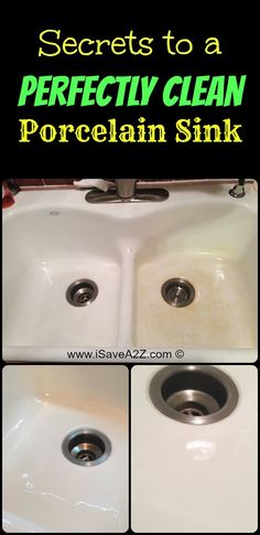 How to Remove Stains from a Porcelain Sink - iSaveA2Z.com