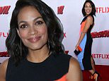 Picture Shows: Rosario Dawson  April 02, 2015\n \n Rosario Dawson arrives at the Netflix premiere of 'Marvel's Daredevil' held at the Regal Cinemas L.A. Live in Los Angeles, CA.\n \n Non-Exclusive\n UK RIGHTS ONLY\n \n Pictures by : FameFlynet UK © 2015\n Tel : +44 (0)20 3551 5049\n Email : info@fameflynet.uk.com
