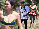 Malibu, CA - Kendall Jenner and Jaden Smith took over the trails on Saturday as they went on a relaxing hike in Malibu with a massive posse of their friends. The two celebrity kids laughed and joked around with each other, soaking up the L.A. sunshine and enjoying nature. \nAKM-GSI        April 4, 2015\nTo License These Photos, Please Contact :\nSteve Ginsburg\n(310) 505-8447\n(323) 423-9397\nsteve@akmgsi.com\nsales@akmgsi.com\nor\nMaria Buda\n(917) 242-1505\nmbuda@akmgsi.com\nginsburgspalyinc@gmail.com