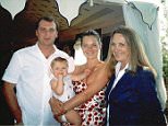 Facebook picture of Kate Moss with her mother and brother Nick
(date unknown)