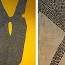 Hannu Väisäsen maalauksen March Yellow (vas.) alta löytyi kehystämössä toinen. Se sai nimen Kotipihan kiveys.