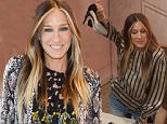 LAS VEGAS, NV - APRIL 16:  Sarah Jessica Parker launches SJP Pop-Up with Zappos Couture in The Shops at Crystals at Aria Las Vegas on April 16, 2015 in Las Vegas, Nevada. (Photo by Denise Truscello/Getty Images for Zappos Couture)