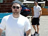 UK CLIENTS MUST CREDIT: AKM-GSI ONLY
EXCLUSIVE: Los Angeles, CA - A scruffy Robert Pattinson makes a stop at Laurel Canyon Country Mart to grab a snack after getting in a workout with rumored finance FKA Twigs.  Robert and FKA got in a quick workout before heading back to the dessert to see FKA Twigs perform at weekend 2 of the Coachella Music Festival.
AKM-GSI          April 17, 2015

Pictured: Robert Pattinson
Ref: SPL1002455  170415   EXCLUSIVE
Picture by: AKM-GSI / Splash News