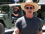 Picture Shows: Arnold Schwarzenegger  April 18, 2015\n \n Actor Arnold Schwarzenegger spotted out for lunch in Beverly Hills, California. Arnold just returned from a trip to Beijing, where he attended the opening of the Beijing Film Festival. He told the crowd, 'I'll Be Back' when referring to his trip back to Beijing to promote 'Terminator: Genisys'.\n \n Non-Exclusive\n UK RIGHTS ONLY\n \n Pictures by : FameFlynet UK © 2015\n Tel : +44 (0)20 3551 5049\n Email : info@fameflynet.uk.com