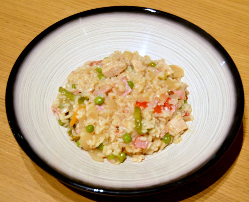 Turkey and bacon risotto