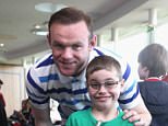 England and United captain Wayne Rooney was in attendance for the Manchester United foundation's 'Dream Day'