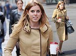 24.APRIL.2015 - LONDON - UK\n*** EXCLUSIVE ALL ROUND PICTURES ***\nGRAND DAUGHTER TO QUEEN ELIZABETH II, PRINCESS BEATRICE WAS SEEN IN MAYFAIR CLUTCHING A COFFEE WHILE HER SECURITY GUARD WAS HOLDING HER SHOPPING. BEATRICE WAS CARRYING ONE OF HER OWN BAGS FROM KARL LAGERFELD\nBYLINE MUST READ : XPOSUREPHOTOS.COM\n***UK CLIENTS - PICTURES CONTAINING CHILDREN PLEASE PIXELATE FACE PRIOR TO PUBLICATION ***\n**UK CLIENTS MUST CALL PRIOR TO TV OR ONLINE USAGE PLEASE TELEPHONE  442083442007