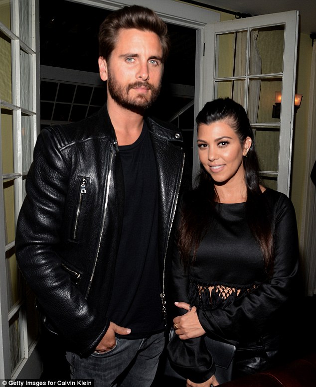 Hired a babysitter: Scott and Kourtney took time off from their parenting duties and went on together to the late night Calvin Klein party at Chateau Marmont