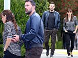 Picture Shows: Ben Affleck, Jennifer Garner  April 24, 2015\n \n Actors Ben Affleck and Jennifer Garner step out together in Brentwood, California.\n \n Ben has apologized for attempting to remove a segment about his slave owning ancestors on PBS show 'Finding Your Roots.' Affleck took to Facebook to say, "I was embarrassed. The very thought left a bad taste in my mouth. I regret my initial thoughts that the issue of slavery not be included in the story. We deserve neither credit nor blame for our ancestors and the degree of interest in this story suggests that we are, as a nation, still grappling with the terrible legacy of slavery. It is an examination well worth continuing. I am glad that my story, however indirectly, will contribute to that discussion."\n \n Non Exclusive\n UK RIGHTS ONLY\n \n Pictures by : FameFlynet UK © 2015\n Tel : +44 (0)20 3551 5049\n Email : info@fameflynet.uk.com