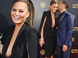 BURBANK, CA - APRIL 26:  Model Chrissy Teigen and singer John Legend arrive at the 42nd Annual Daytime Emmy Awards at Warner Bros. Studios on April 26, 2015 in Burbank, California.  (Photo by Angela Weiss/Getty Images)