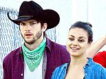 PREMIUM EXCLUSIVE: Ashton Kutcher and fiance Mila Kunis were spotted enjoying the weekend at Stagecoach Country Music Festival in Indio, CA. The couple had an all access pass and were seen enjoying the shows and sights. Ashton was in full country mode, wearing his cowboy hat, boots, jeans, belt buckle, and bandana to occasionally hide his face from onlookers. \n\nPictured: Mila Kunis, Ashton Kutcher\nRef: SPL1009999  270415   EXCLUSIVE\nPicture by: Sharpshooter Images / Splash\n\nSplash News and Pictures\nLos Angeles:310-821-2666\nNew York:212-619-2666\nLondon:870-934-2666\nphotodesk@splashnews.com\n