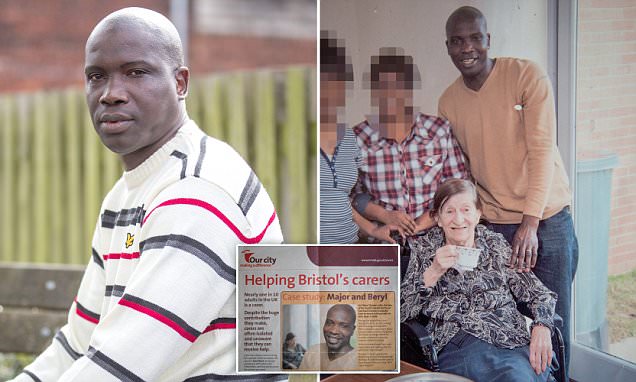 African husband, 45, threatens hunger strike after taking his British wife, 88, of 13