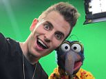 This photo provided by YouTube Space LA shows, Mike Tompkins, left, and Gonzo of the Muppets. The Muppets are appearing in skits and other online videos with several YouTube stars, including Tompkins, Lindsey Stirling and John and Hank Green. YouTube is celebrating its 10th anniversary through the month of May 2015. (YouTube Space LA via LA)