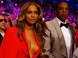 LAS VEGAS, NV - MAY 02: Beyonce Knowles and Jay Z attend the welterweight unification championship bout on May 2, 2015 at MGM Grand Garden Arena in Las Vegas, Nevada.  (Photo by Al Bello/Getty Images)