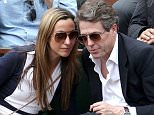 Picture Shows: Anna Elisabet Eberstein, Hugh Grant  May 24, 2015
 
 Hugh Grant and girlfriend, Anna Elisabet Eberstein are spotted in the crowd at the 2015 French Open Roland Garros in Paris, France.
 
 Non-Exclusive
 UK RIGHTS ONLY
 
 Pictures by : FameFlynet UK © 2015
 Tel : +44 (0)20 3551 5049
 Email : info@fameflynet.uk.com