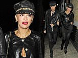 29 May 2015 - LONDON - UK  SINGER RITA ORA ARRIVING AT CHILTERN FIREHOUSE AT 1AM WITH STYLIST KYLE DE'VOLLE IN MATCHING BLACK OUTFITS!  BYLINE MUST READ : XPOSUREPHOTOS.COM  ***UK CLIENTS - PICTURES CONTAINING CHILDREN PLEASE PIXELATE FACE PRIOR TO PUBLICATION ***  **UK CLIENTS MUST CALL PRIOR TO TV OR ONLINE USAGE PLEASE TELEPHONE   44 208 344 2007 **
